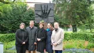 Barbara Sieberth, Christian Klippl, Landtagspräsidentin Brigitta Pallauf, Landtagsabg. Martina Berthold, desig. Bürgermeister Bernhard Auinger (v.l.).